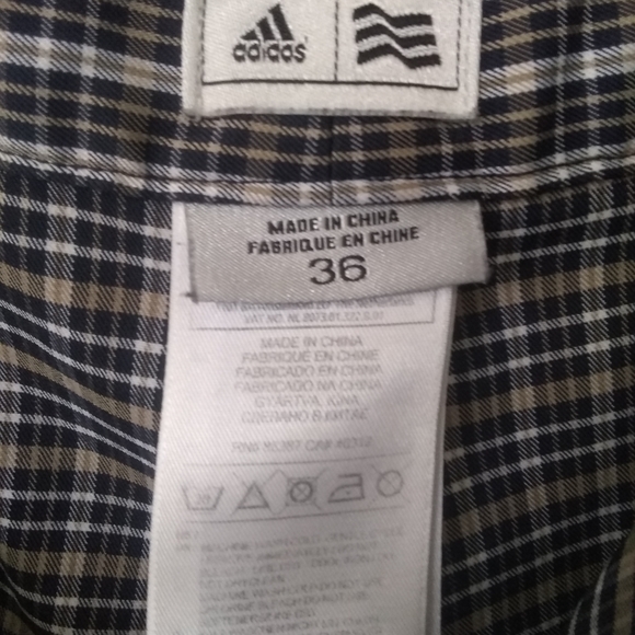 ⛳ Adidas Men Golf Ultimate Plaid Print Shorts 36 - Picture 5 of 10